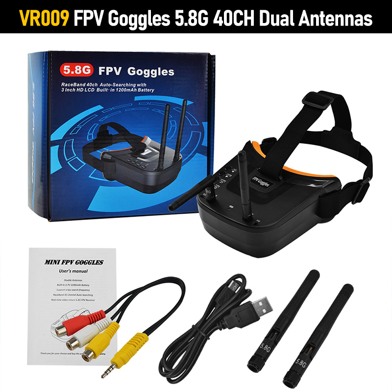 Gafas FPV VR009 con Pantalla L - Fpv Drone Goggles reseña y precio